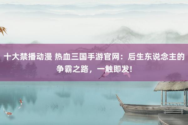 十大禁播动漫 热血三国手游官网：后生东说念主的争霸之路，一触即发!
