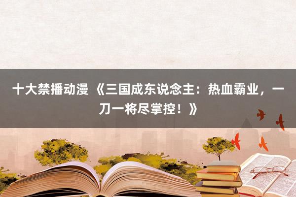 十大禁播动漫 《三国成东说念主：热血霸业，一刀一将尽掌控！》