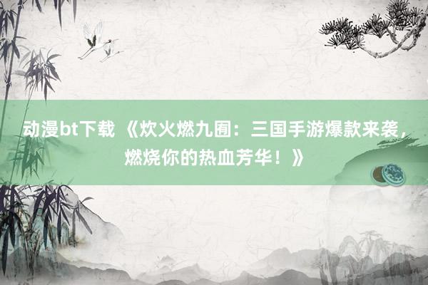 动漫bt下载 《炊火燃九囿：三国手游爆款来袭，燃烧你的热血芳华！》