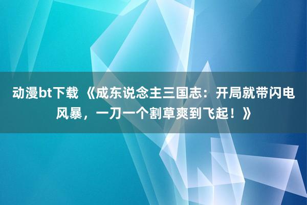 动漫bt下载 《成东说念主三国志：开局就带闪电风暴，一刀一个割草爽到飞起！》