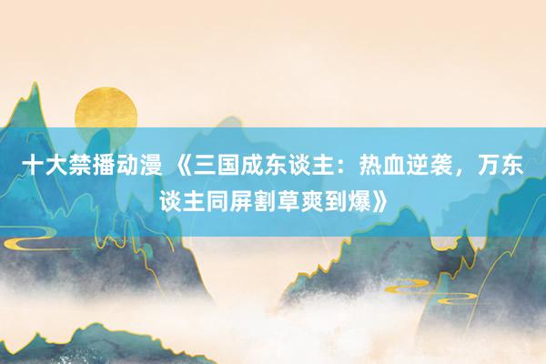 十大禁播动漫 《三国成东谈主：热血逆袭，万东谈主同屏割草爽到爆》