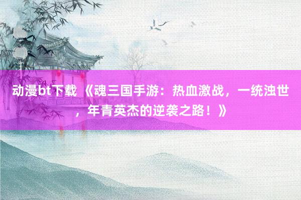动漫bt下载 《魂三国手游：热血激战，一统浊世，年青英杰的逆袭之路！》