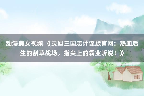动漫美女视频 《灵犀三国志计谋版官网：热血后生的割草战场，指尖上的霸业听说！》