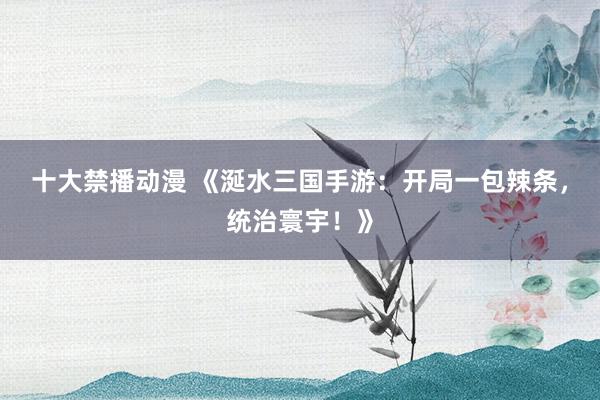 十大禁播动漫 《涎水三国手游：开局一包辣条，统治寰宇！》