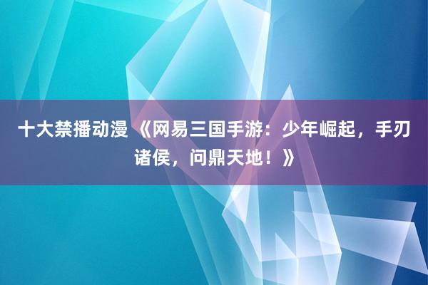 十大禁播动漫 《网易三国手游：少年崛起，手刃诸侯，问鼎天地！》