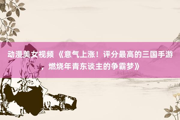 动漫美女视频 《意气上涨！评分最高的三国手游，燃烧年青东谈主的争霸梦》